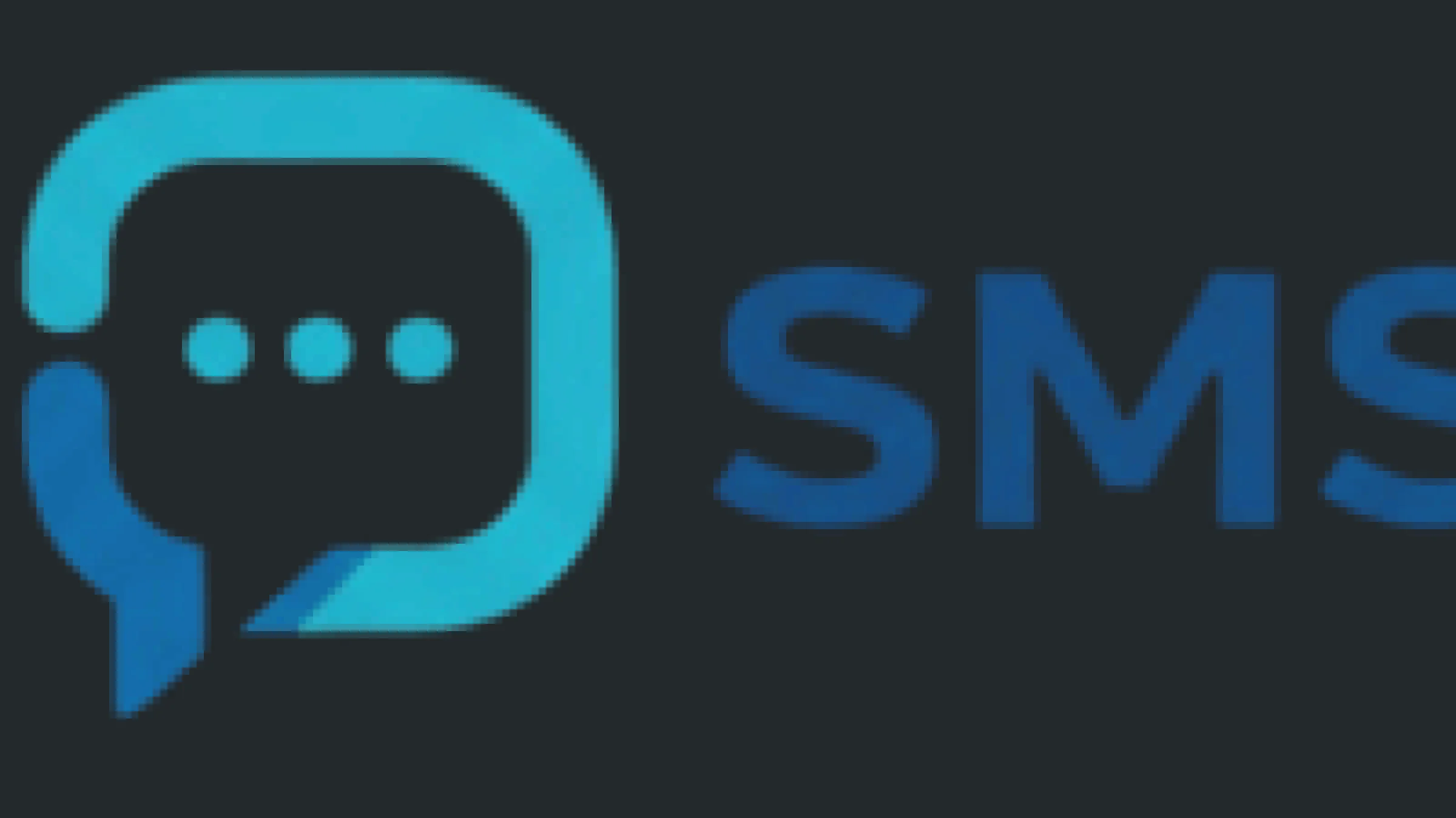 A blurry pixelated logo next to a crisp vector version of the same mark on a dark background